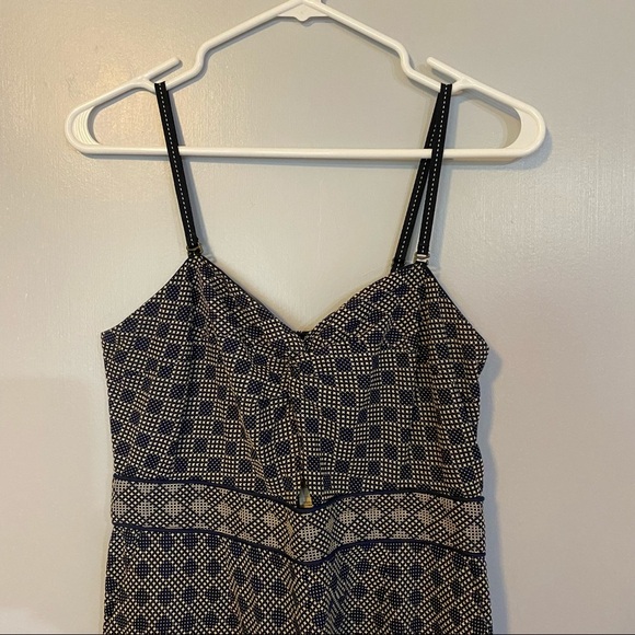 Anthropologie Navy Jumpsuit Size 6 - Picture 9 of 11